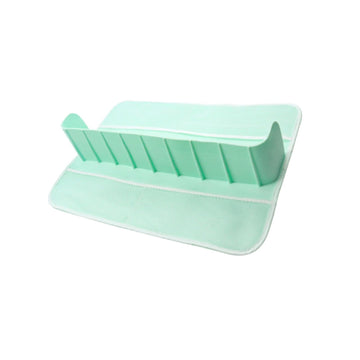 MERISHOPP Bathtub Splash Guard Silicone Sturdy Toy Organizer for Bathroom Bathtub Baby Green 60x40x10cm