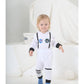 Singcoco Costume Outfit Baby Boy Girl Astronaut Costume (Astronaut-White,12-18 Months)