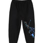 KiddoPanti Girls Geometric Design Printed Legging, Black Line Art, 68Y