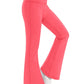 Girls Leggings Flare Pants Cross High Waisted Yoga Bootcut Pants Toddler Kids Youth Full Length Bell Bottoms Legging, Red, 131