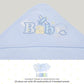 Spasilk Bath Hooded Towels & Washcloths Set For Babies, 23-Piece Gift Set, Blue