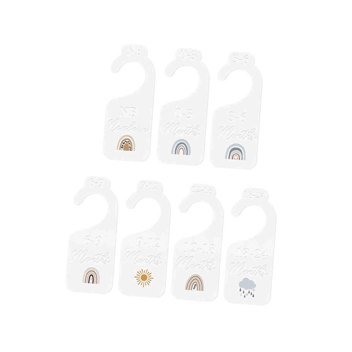 MERISHOPPBaby Closet Organizers Infant Wardrobe Divider Label for Closet Bedroom Home Rectangle|Baby|Nursery Dcor|Other Nursery 