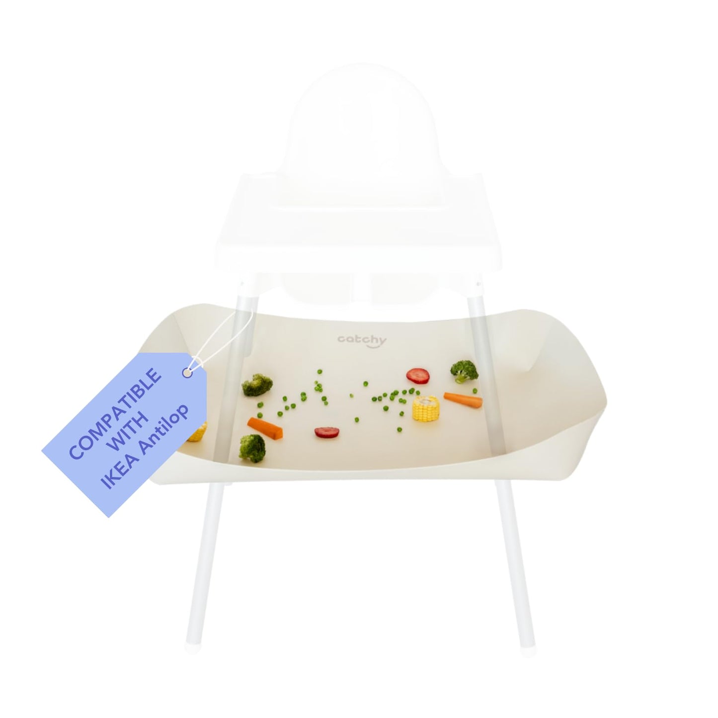CATCHY - Food Catcher - Compatible with Abiie Beyond Junior High Chair - Highchair Sold Separately - Baby & Toddler Food & Mess 