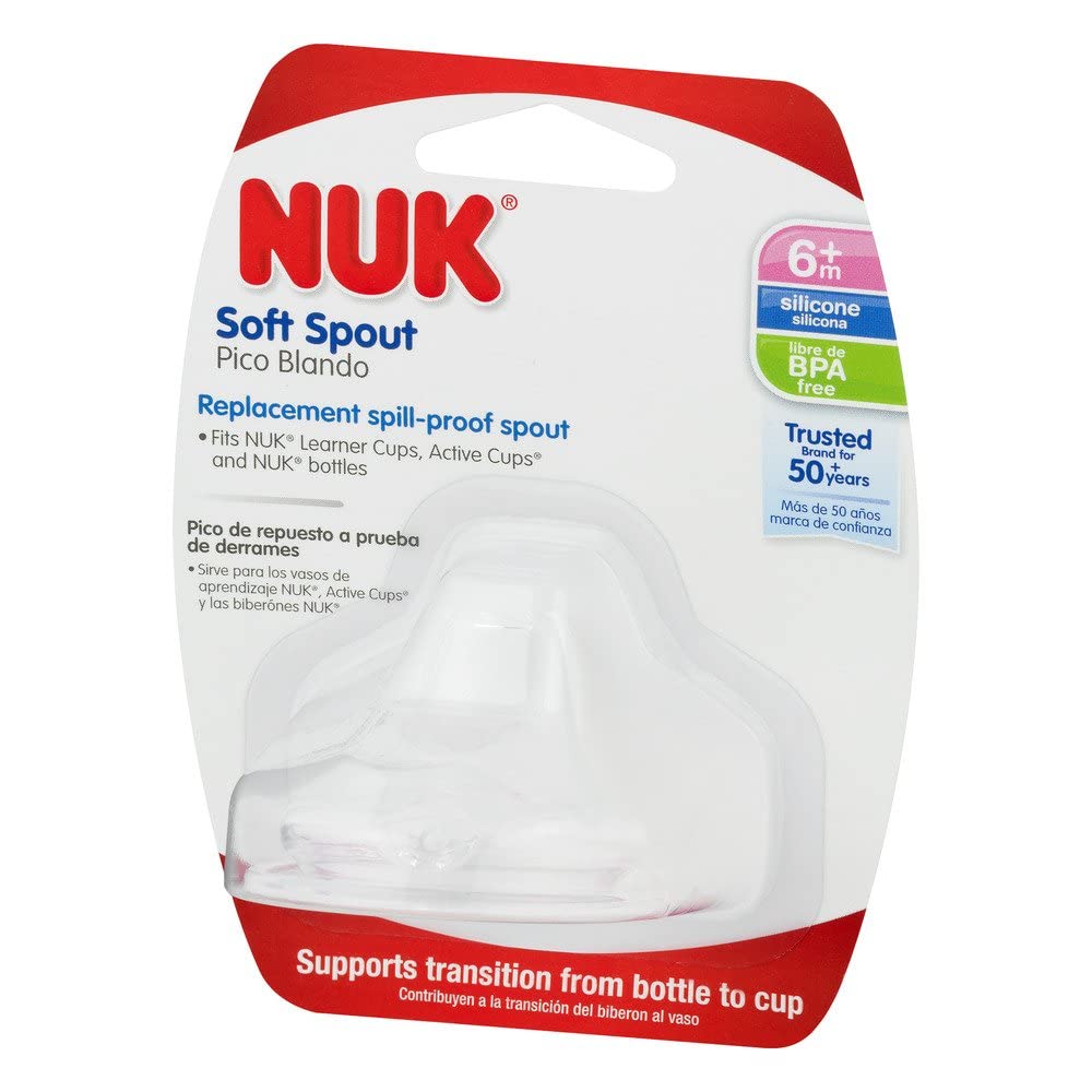 Nuk Replacement Silicone Spout, Clear, Pack Of 1