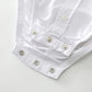 Momoland Infant Baby Boys Plaid Bodysuit Woven Shirt Button Up Long Sleeves Navy (White, 9-12 Months)