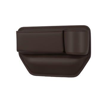 ATORSE Car Seat Gap Filler Seat Gap Pocket with Cup Holder Center Console Organizer Co Pilot Seat Brown Motors | Automotive Tool