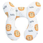 vocheer Baby Travel Pillow(Upgraded), Head and Neck Support Pillow for Pushchair, Car Seat, Stroller, Bouncer, Cotton(Lion)