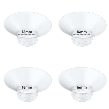 IVARONAL Flange Insert 4PCS 16mm Compatible with Momcozy M9/M6/M5/S12 Pro/V1 Pro/V2 pro, Spectra/Medela/Elvie/NCVI/TSRETE/eufy/L