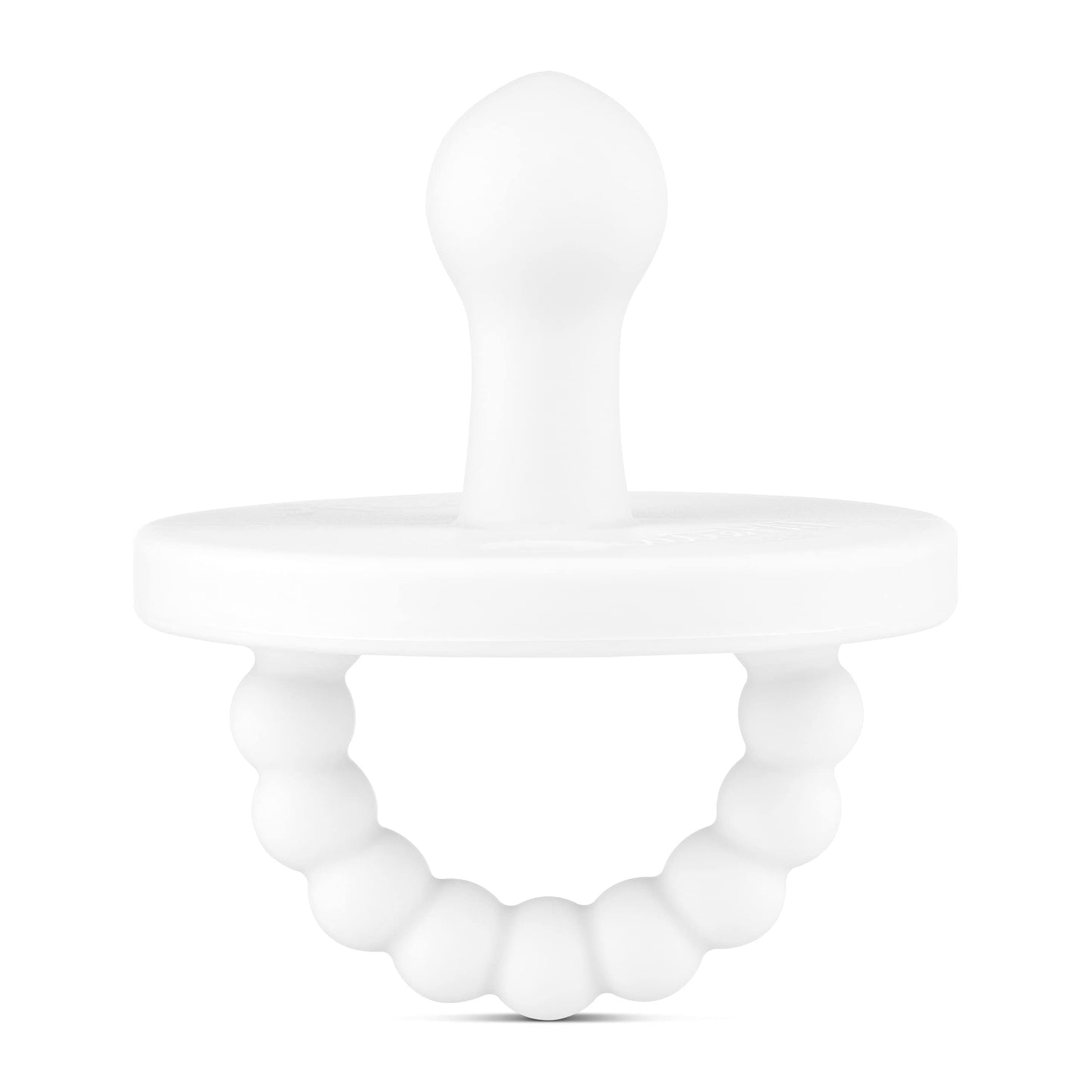 Ryan & Rose Cutie Pat Pacifier Teether (Bulb, White)