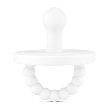 Ryan & Rose Cutie Pat Pacifier Teether (Bulb, White)