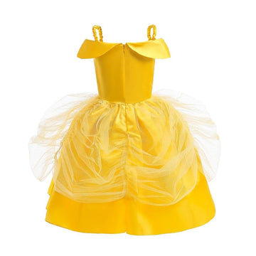 Dressy Daisy Girls' Princess Costume Fancy Dresses Up Halloween Party Size 5-6 Gold