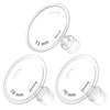 Maymom MyFit Flanges Classic/Conical Shape Goldie Pack 13 14 15 mm Compatible with Medela Breast Pumps and Maymom Wide Base and 