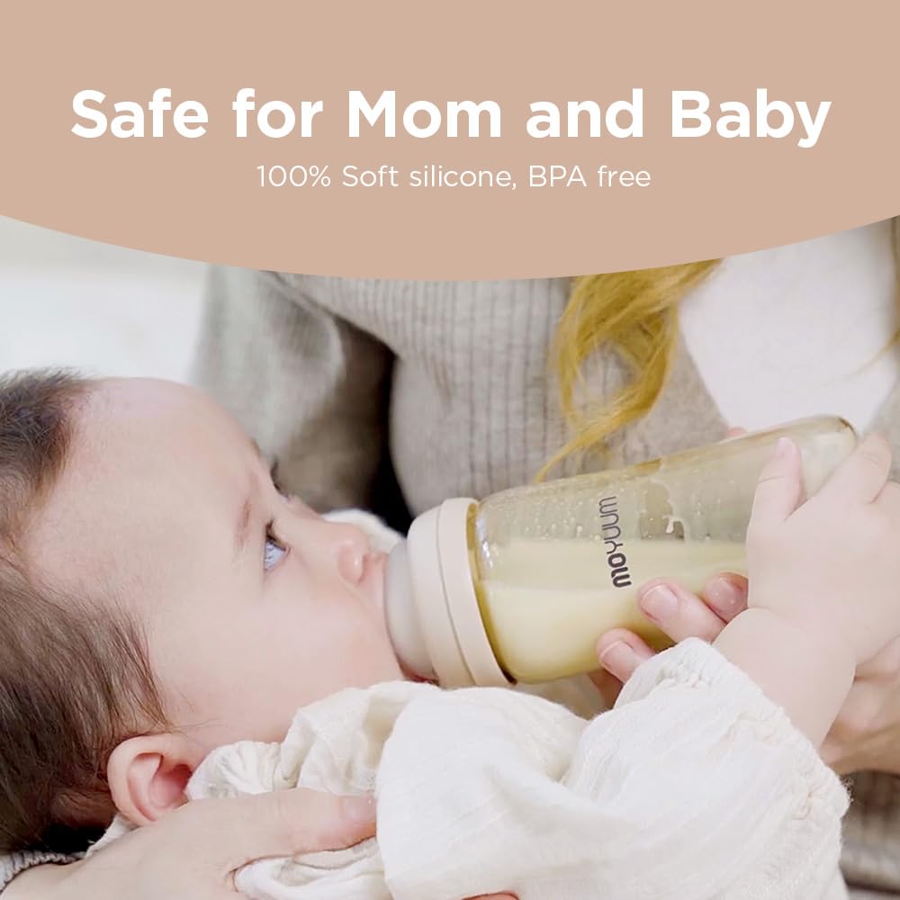 Ppsu All In One Baby Bottle, Ppsu Baby Bottle For Breastfeeding Babies, Anti-Colic Wide-Neck Non-Tip Stable Base, Easy To Clean