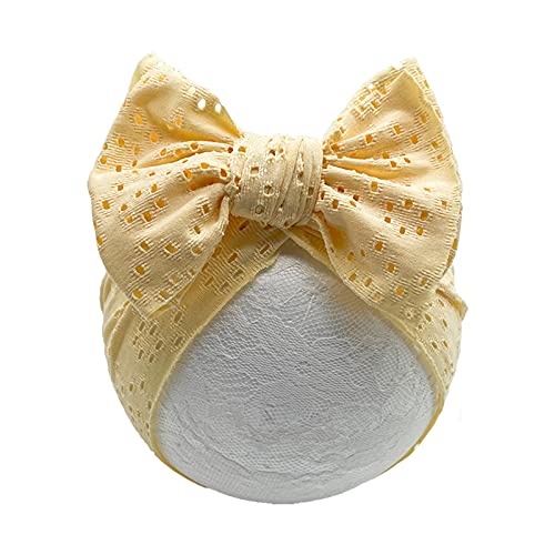 Gezisan Baby Turban Newborn Baby Girl Hospital Hat Nursery Beanie Headwrap Bohemia Donuts Cap (Hole02-6Pcs)