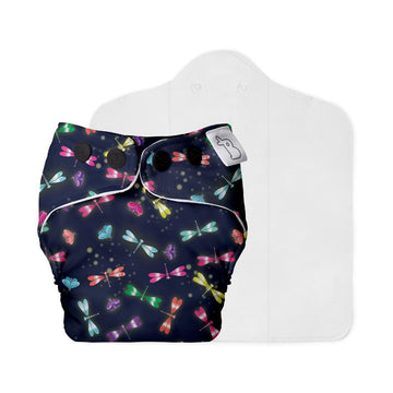 Superbottoms Freesize Uno Cloth Diaper For Babies (3M3Y) + Organic Cotton Pad, Washable & Reusable Diapers, Superior Absorption