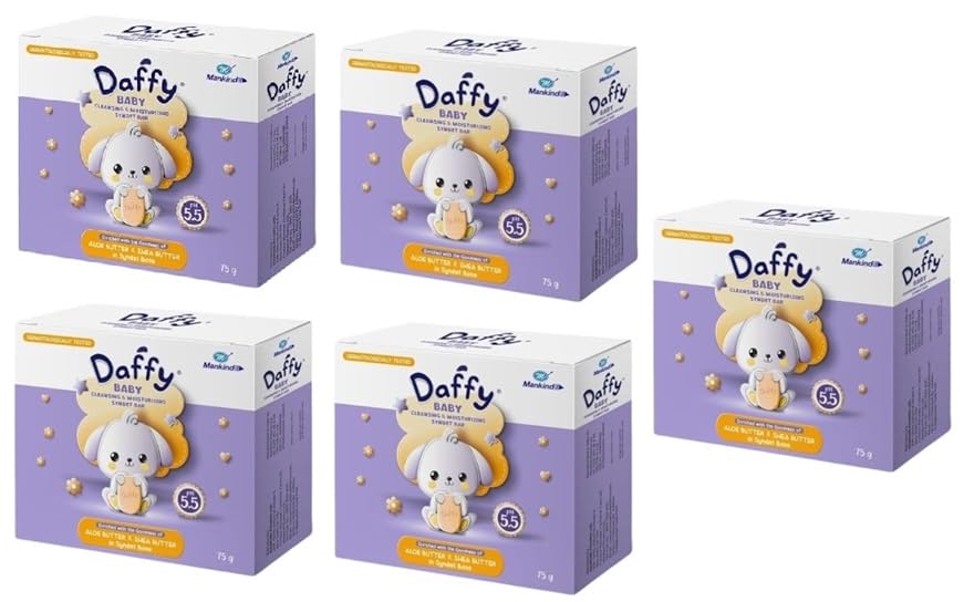 Daffy Bathing Soap  75 Gm, Pack Of 5