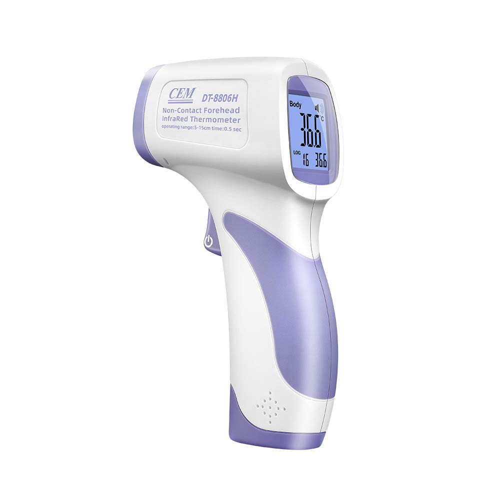 CEM DT-8806H, Thermometer for Forehead,No-Touch Forehead Thermometer for Adults and Kids,FDA CE,Large LED Display and Gentle Vib
