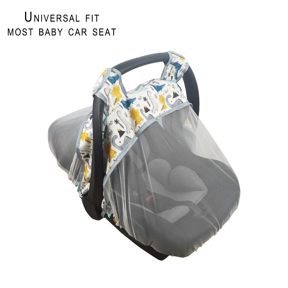 Mosquito Net For Baby Carseat -Car Seat Net For Newborn Carrier -Breathable Mesh Net For Infant Car Seats, Stroller And Bassinet