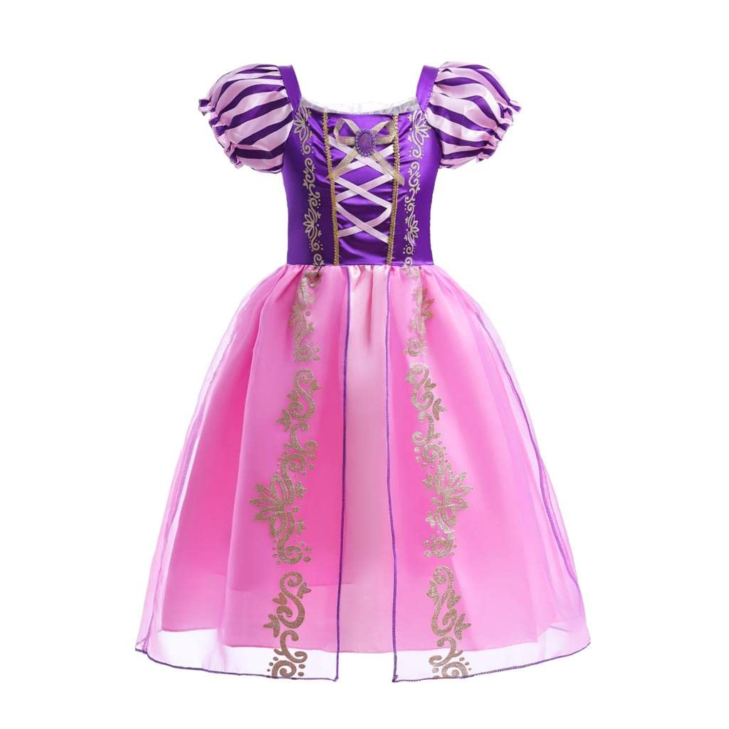 Dressy Daisy Baby Girls Long Hair Princess Fancy Dress Up Costume Halloween Birthday Party Cosplay Outfit With Size 12-18 Months
