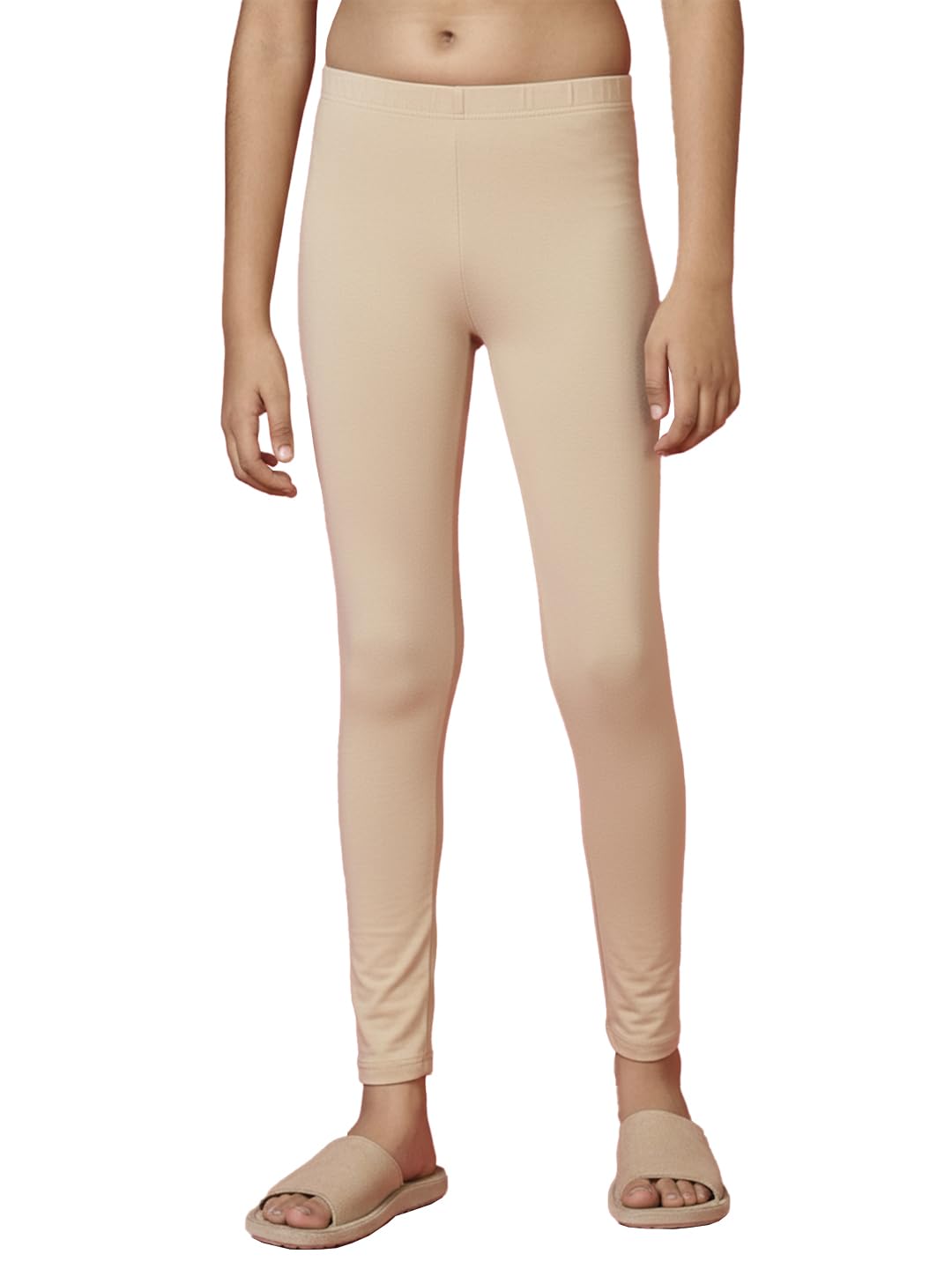 LYCOT Plain Full Tight: Comfortable Compression for Active Lifestyles (in, Age, 2 Years, 3 Years, Beige)