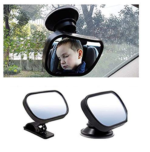Zogeez Baby Rear View Car Mirror - Wide View For Better Viability - Shatter-Resistant Seat Safety For Infants, Children, Or Todd