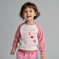 Aqylxlhh Kids Valentines Day Sweatshirt Toddler Girl 6T Abc I Love U Heart Graphic Shirt Little Boys Long Sleeve Outfit Tops Pin