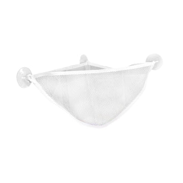 BNF Corner Shower Bathroom Hanging Mesh Basket for Baby Boys and Girls White|Baby | Bathing & Grooming |Bathing Accessories|1Pie