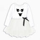 Remimi Toddler Halloween Dresses Ghost Dress White Tutu Dress Cute Long Sleeve Birthday Outfit 1-2T