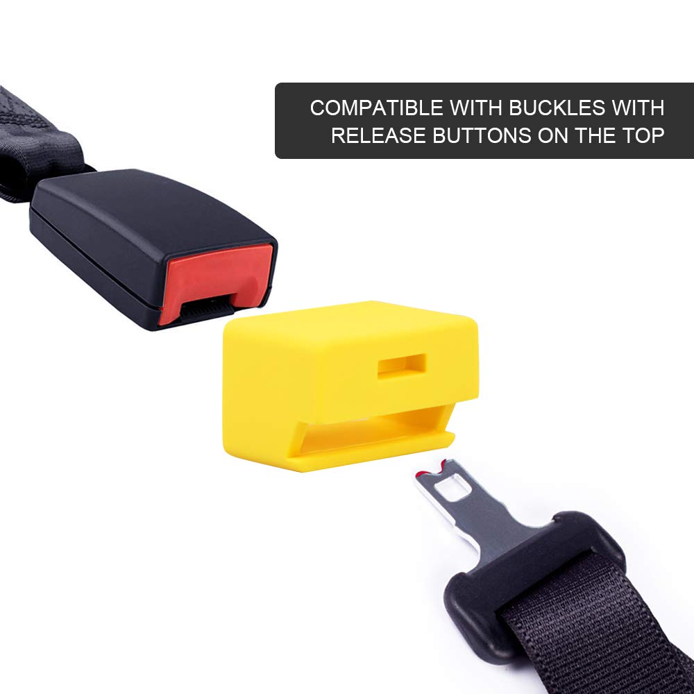 Morlike Silicone Seatbelt Secure Buckle Safety Cover Lock | Keep Children Safe In Car Seat And Prevent Kids From Accidentally Un