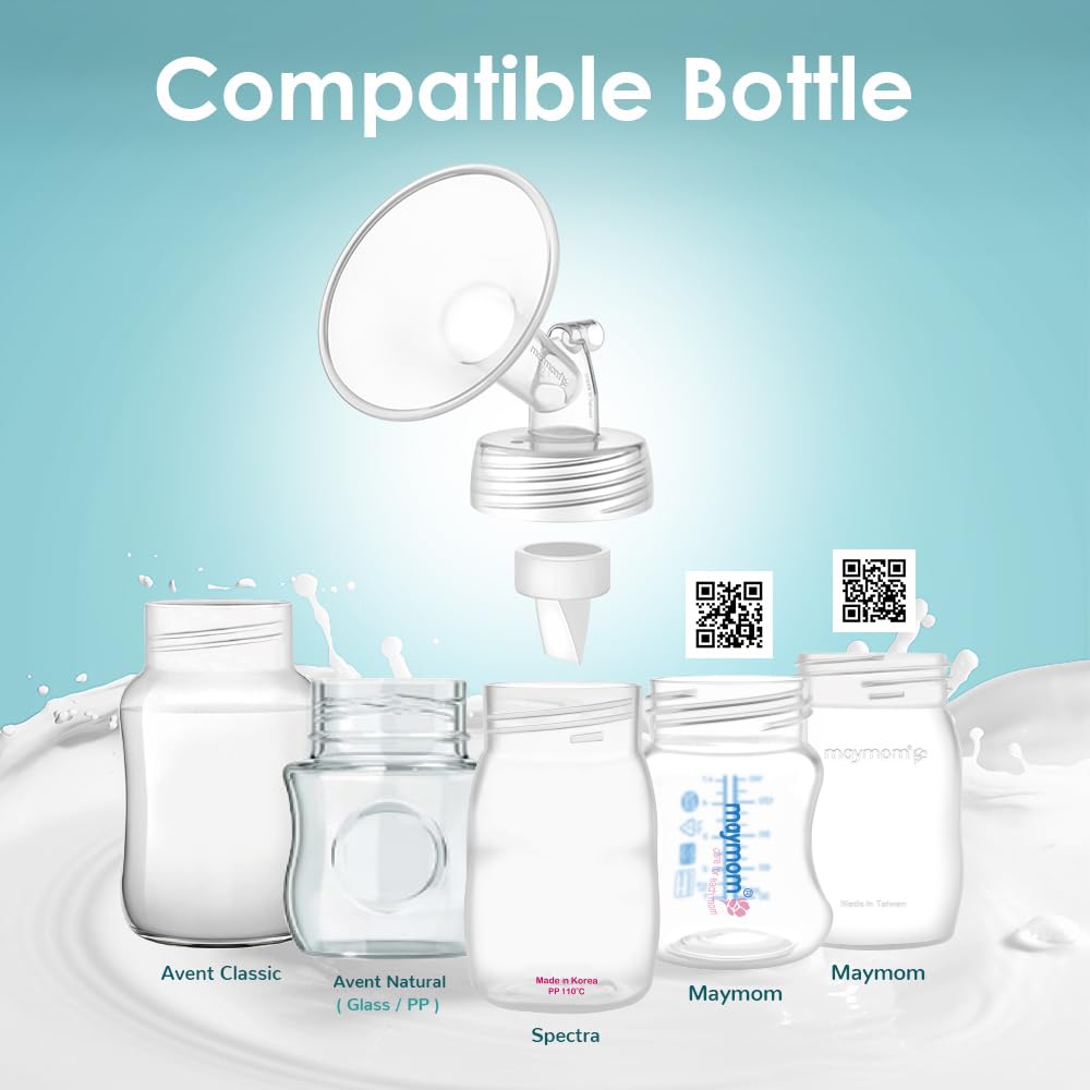 Maymom Pump Part Compatible With Spectra S1,S2 Spectra 9 Plus Breastpump; Incl Wide Mouth Flange (Two Flange-22Mm. Flange) Not O