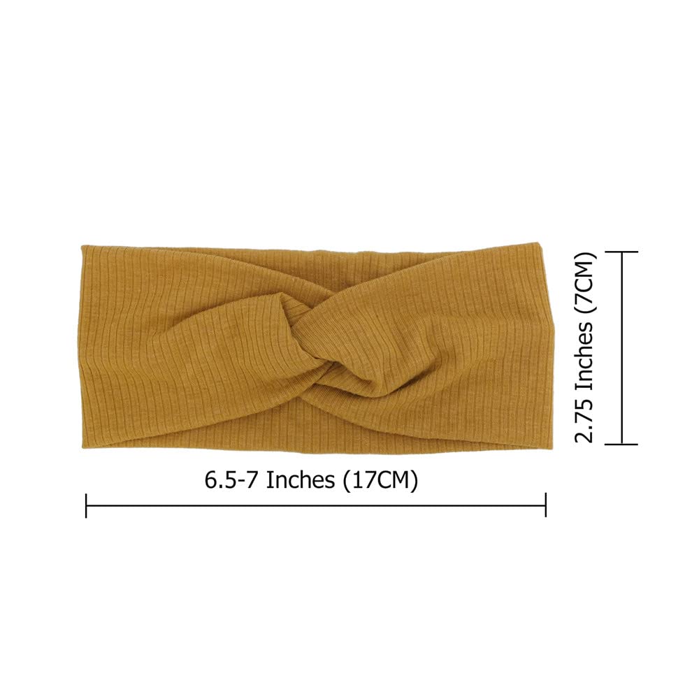 Baby Headbands Stretchy Hairbands Hair Bow Elastics For Baby Girls Newborn Toddlers Infant Kids Turban Headband (Cross Headband