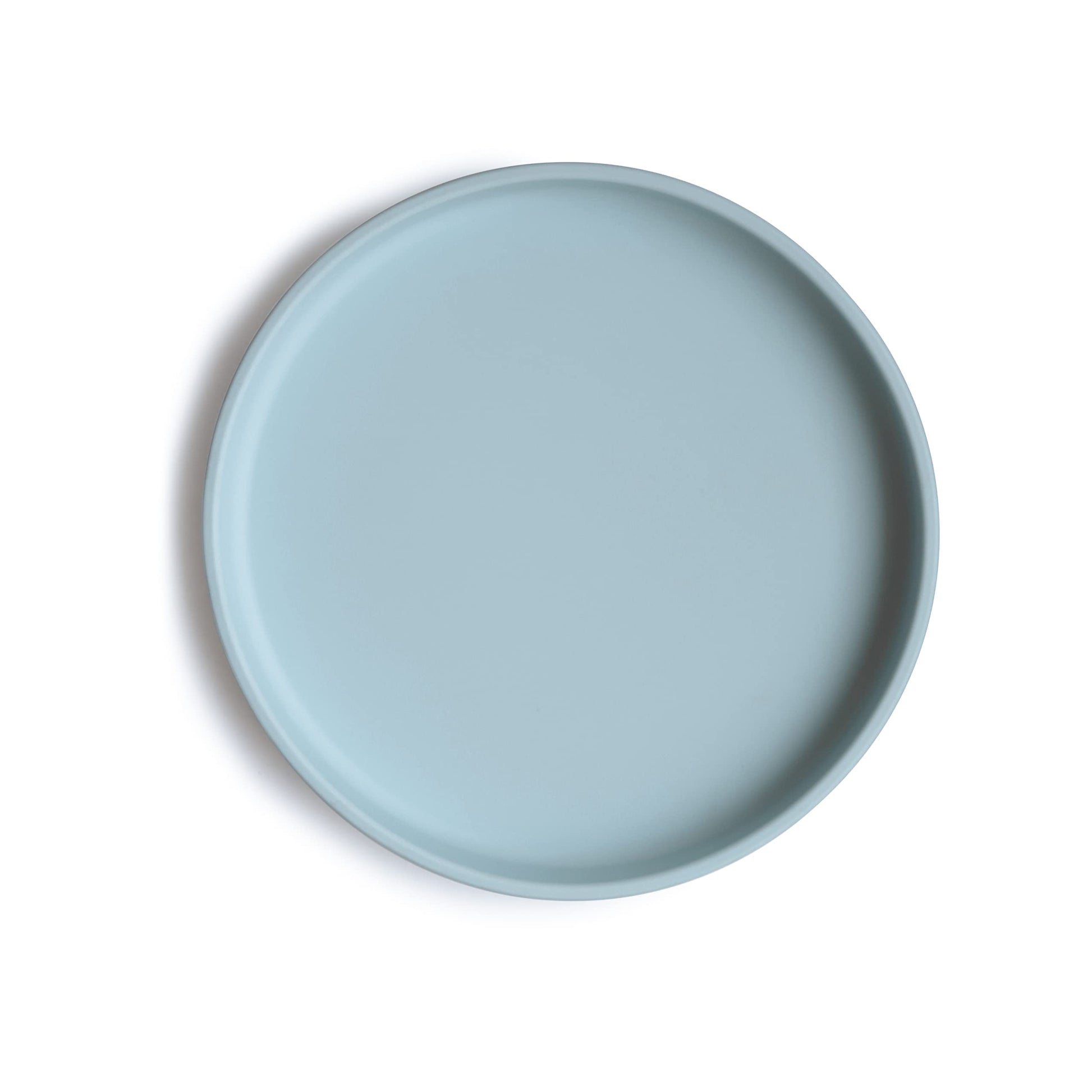 Mushie Classic Silicone Suction Plate | Bpa-Free Non-Slip Design (Powder Blue)