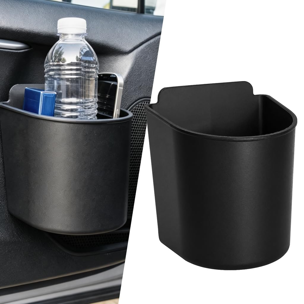 STHIRA Clip On Car Cup Holder Trash Bin Removable Waterproof
