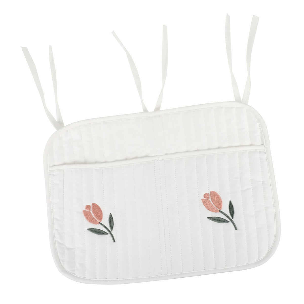 TOPPERFUN Crib Hanging Storage Organizer Bag for Nursery Diaper Holder for Crib Stroller Bed Rails Made of SpaceSaving Design f
