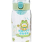 Funblast Kids Water Bottle - Cartoon Design, 450 Ml, Green, School, Sports, Bpa Free, Leak Proof, Anti-Fall