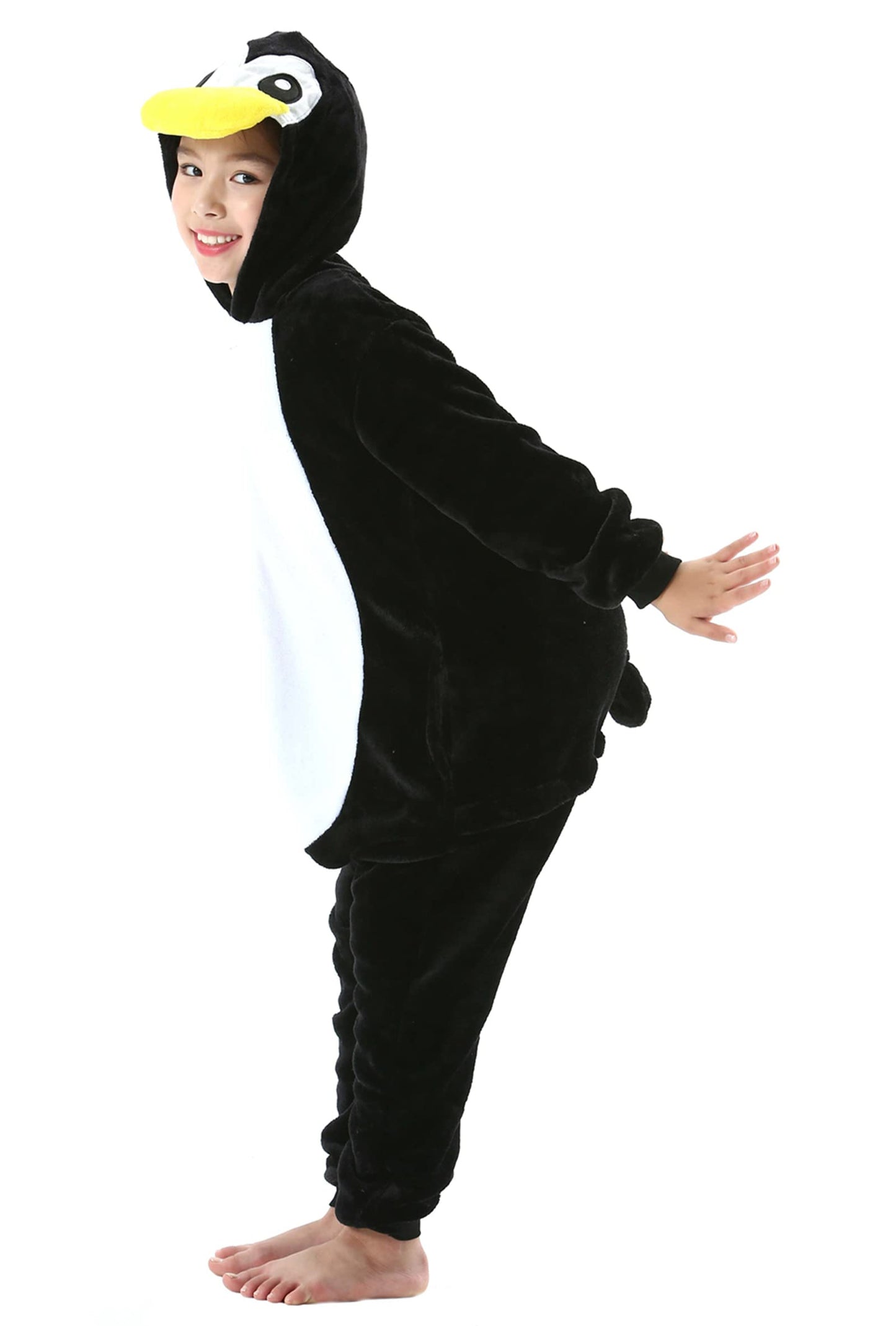 Atoz Onesie For Kids, Animal Pajamas Halloween Cosplay Costume For Girls Boys, Penguin 12-13Y