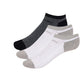 Fuaark Men Sports Ankle Length Cotton Blend Socks (Gry2|Blk1 Pack Of 3)