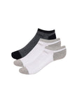 Fuaark Men Sports Ankle Length Cotton Blend Socks (Gry2|Blk1 Pack Of 3)