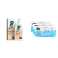 Mother Sparsh Milky Soft Head To Toe Baby Wash & Baby Shampoo400Ml, 99% Pure Water Wipes 72 Piece (Pack Of 3)
