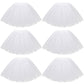 Kilofly 6Pc White Girls Ballet Tutu Kids Birthday Princess Party Favor Skirt Set