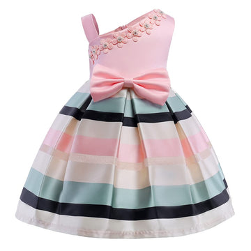 Aimjchld Flower Girls Dresses Toddler Baby Birthday Halloween Day Easter Pageant Tea Floral Dress 2T 3T Pink 100
