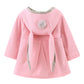 Urtrend Baby Girl'S Toddler Winter Coat Jacket Outerwear Ears Hoodie(Tag 8/80,Pink)