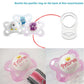 4Pcs Pacifier Adapter Rings Transparent Silicone Rings For Pacifier Clip Button Soother Pacifiers Dummy Holder Newborn Gift Safe