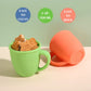 Vemolea 2 Pack 11 Ounce Silicone Training Cups For Baby And Kid, Toddler Learning Cup With Handles, Bpa Free, Microwave & Dishwa