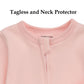 Aablexema Baby Girls Footie Pajamas With Mitten Cuffs - Newborn Infant 2 Ways Zipper Cotton Footed Onesies(Pink,0-3M)