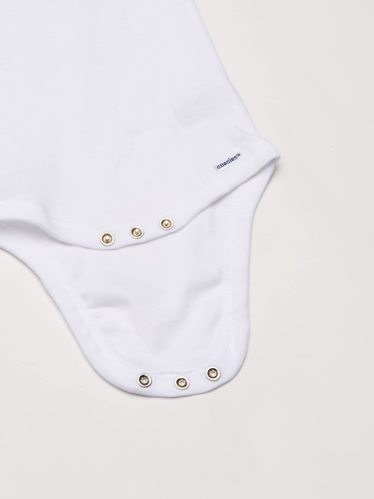 Gerber Baby 5-Pack Solid Onesies Bodysuits, White, 5T