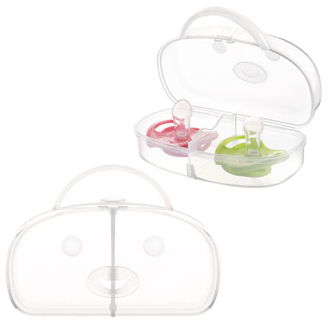 Accmor Pacifier Case, Pacifier Holder Can Storage 2 Pacifiers, Baby Pacifier Holder Case Container For Travel, Bpa Free, Transpa