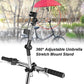 Umbrella Holder For Stroller, 360 Adjustable Bike Umbrella Stretch Mount Stand Holder Baby Stroller Pram Bicycle Chair(Black)