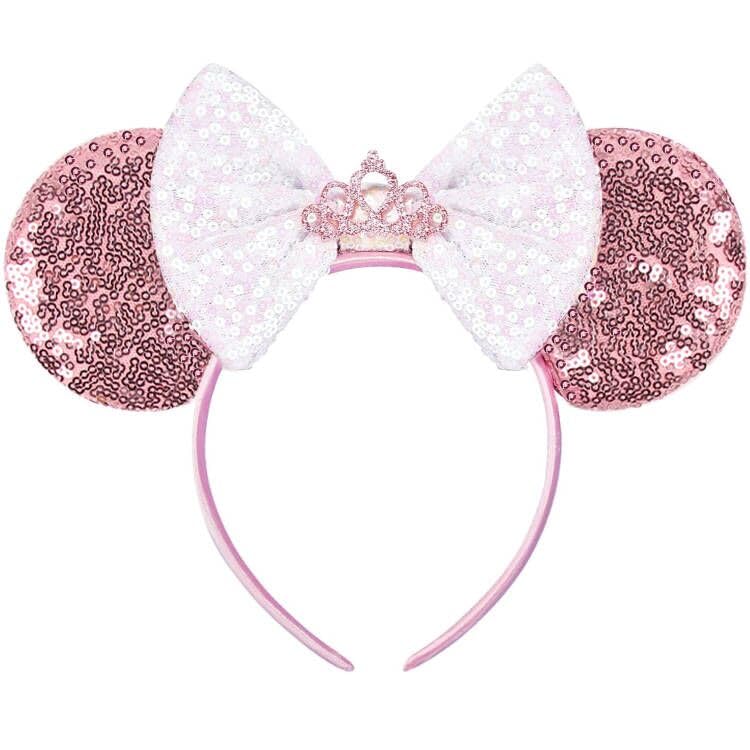 Mado Pink Mouse Ears Headband For Women, Girls, And Kids, Princess Park Ears Headband, Unisex, Hair Accessory, Party Decoration,
