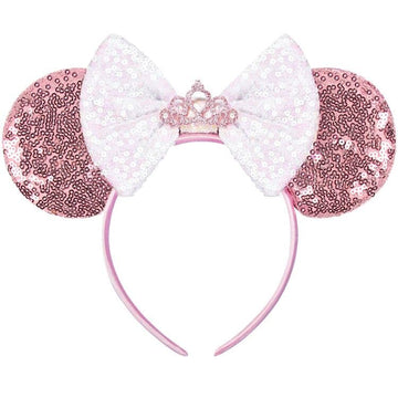 Mado Pink Mouse Ears Headband For Women, Girls, And Kids, Princess Park Ears Headband, Unisex, Hair Accessory, Party Decoration,